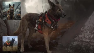 5. A Search-and-Rescue Dog: Trakr after 9/11.