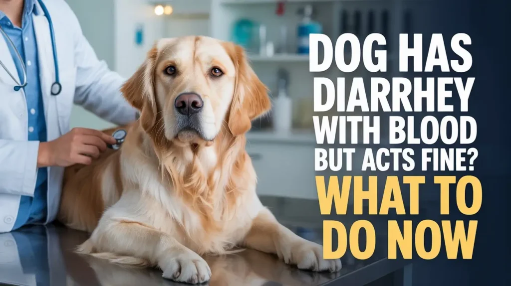 Dog Has Diarrhea With Blood but Acts Fine? What to Do Now