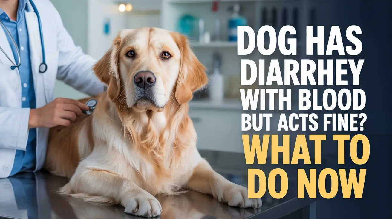 Dog Has Diarrhea With Blood but Acts Fine? What to Do Now